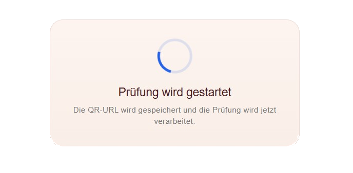 Automatische Prüfung mit Ergebnis