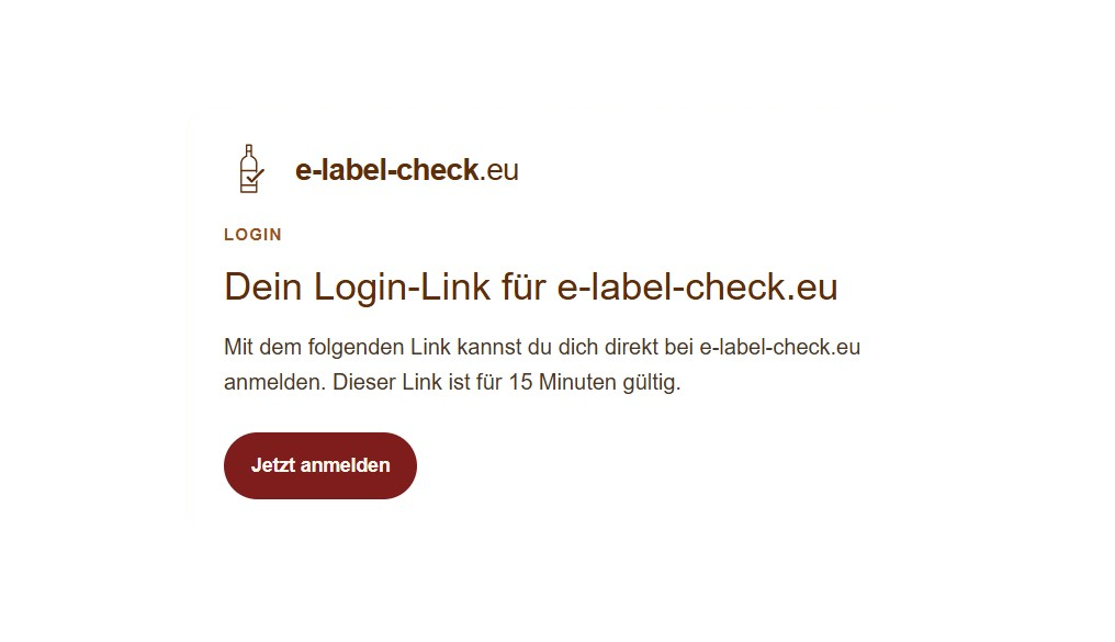 Login-Bildschirm der Prüfung